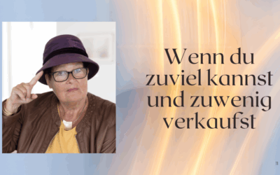 Wenn du zu viel kannst und deshalb nichts verkaufst